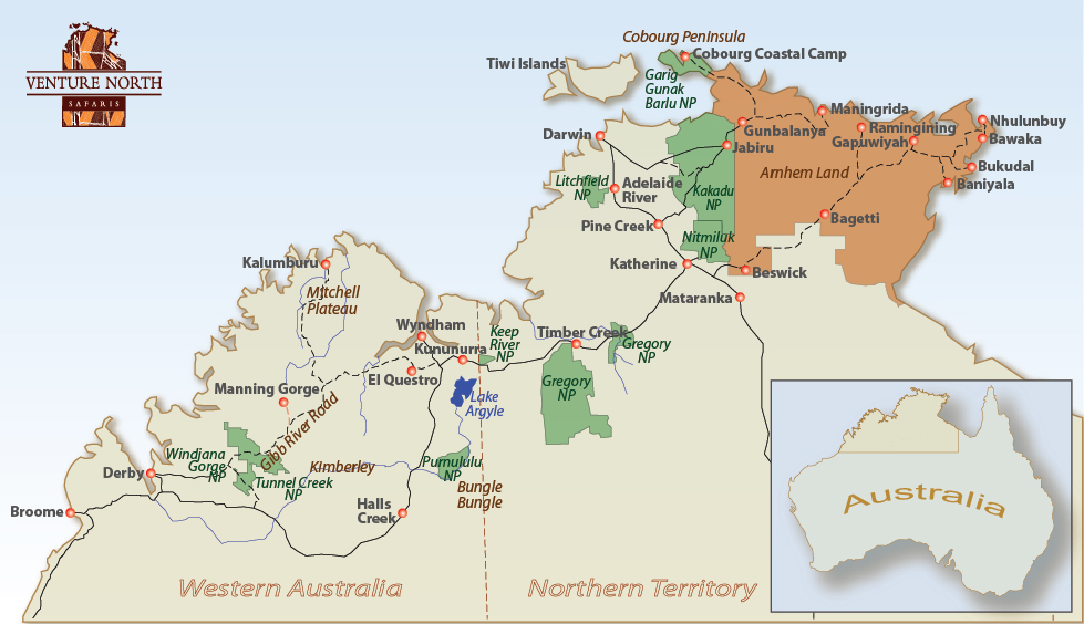 Venture North's touring region 